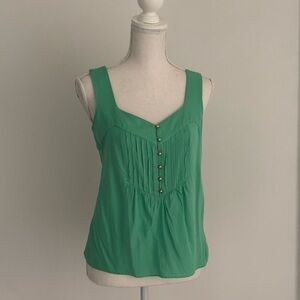 EUC Banana Republic Green Buttoned Top